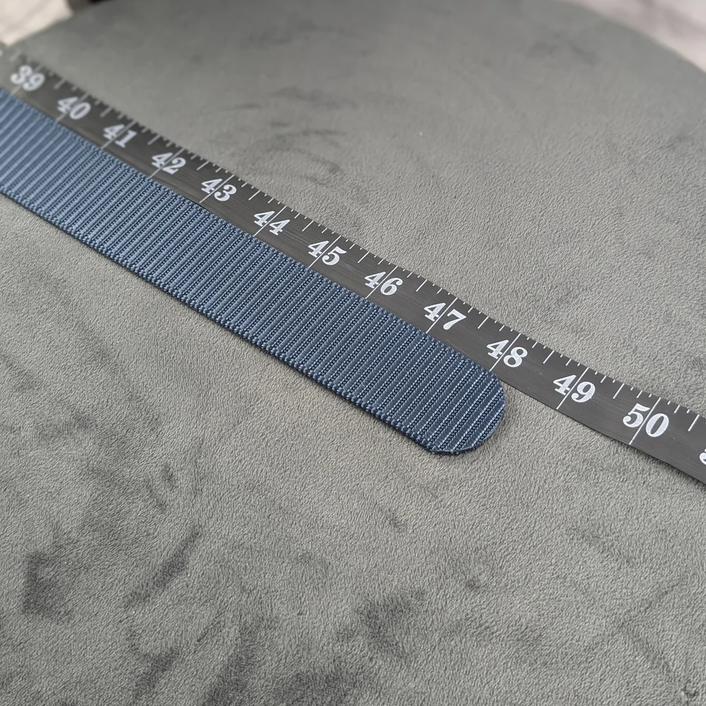 Men's Tactical Belt With Ratcheting Style Metal Buckle Black & Blue